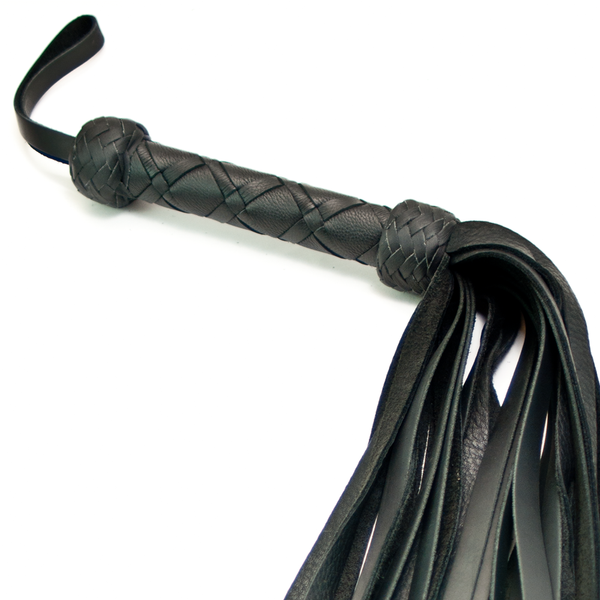 Elk & Belting Hybrid Flogger by Leatherbeaten, image 4