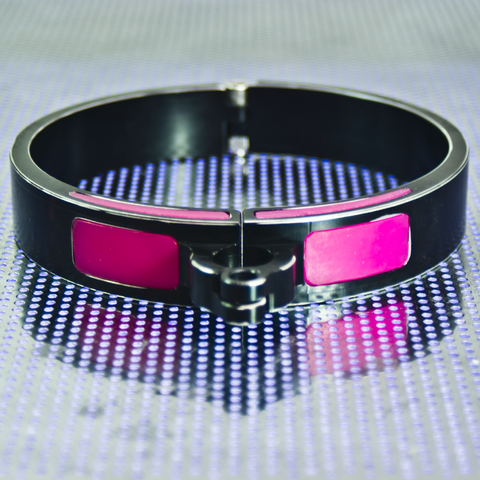 Sissy Pink Cyber Slave Collar