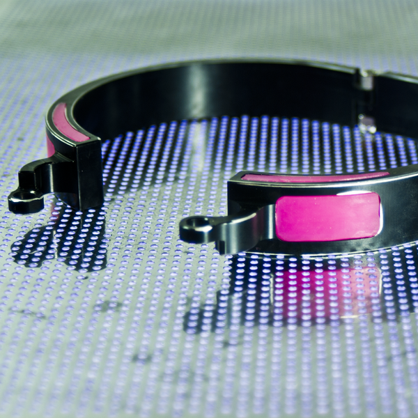 Sissy Pink Cyber Slave Collar